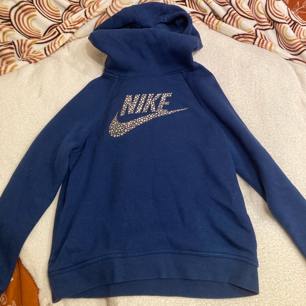 Blue medium Nike long neck gaiter hoodie.